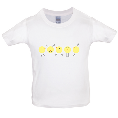 Yellow Chicks Kids T Shirt