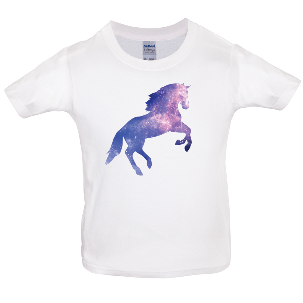 Galaxy Horse Kids T Shirt
