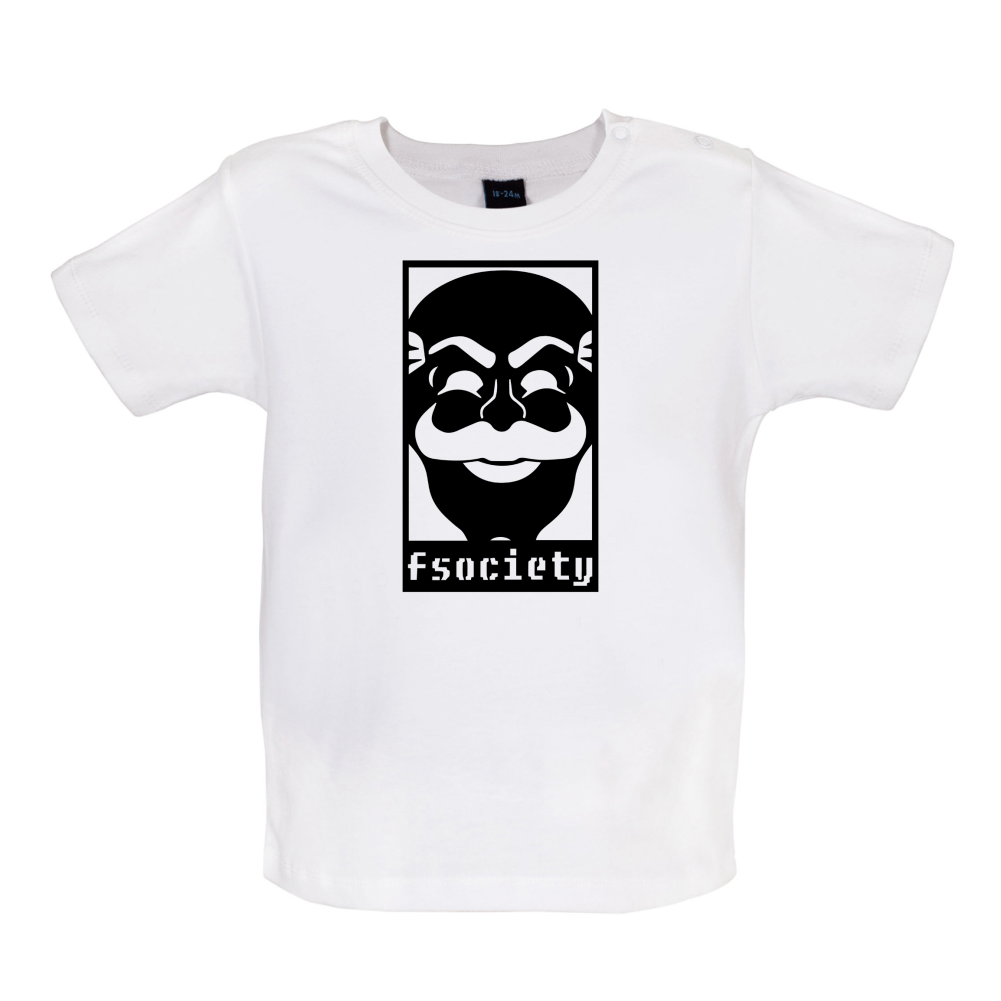 Fsociety Mask Baby T Shirt