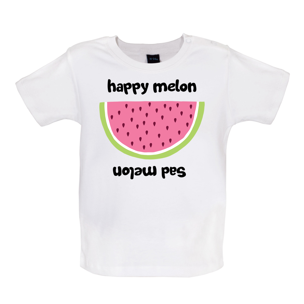 Happy Melon Sad Melon Baby T Shirt