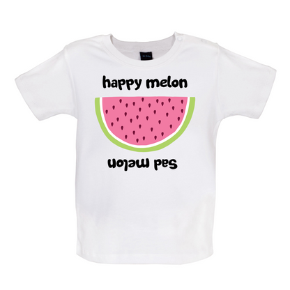 Happy Melon Sad Melon Baby T Shirt