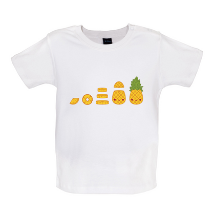 Evolution Of Pineapple Baby T Shirt