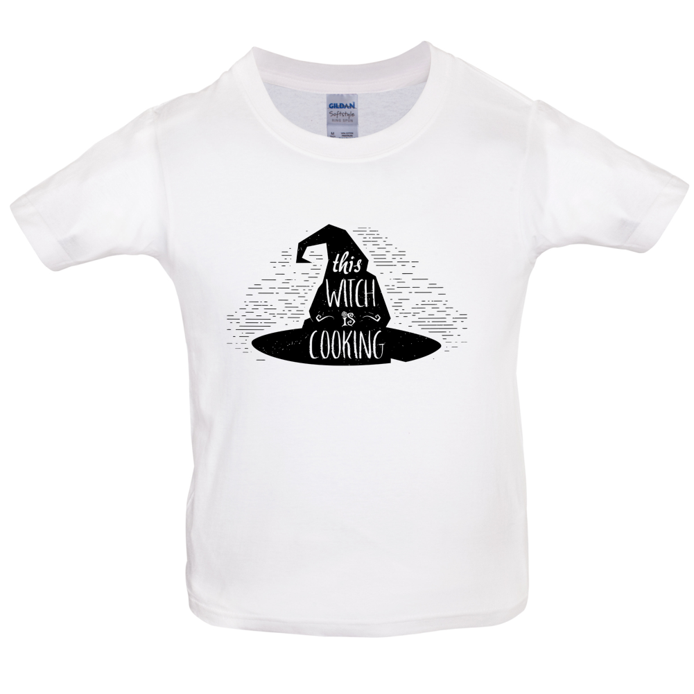The Witch Is Cooking Kids T Shirt