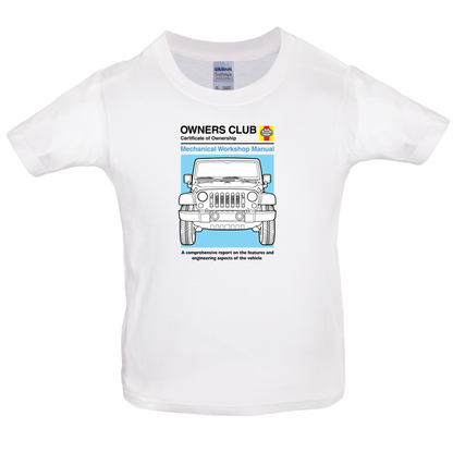 Car Owners Manual Jeep Kids T Shirt