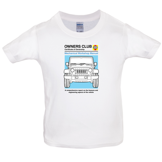 Car Owners Manual Jeep Kids T Shirt
