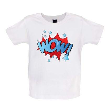 Wow! Word Art Baby T Shirt