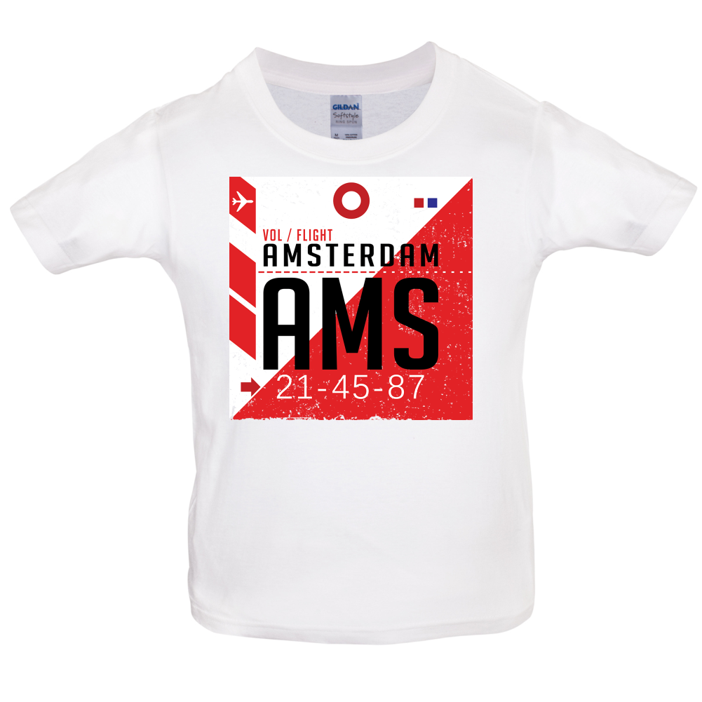 Amsterdam Airport  Kids T Shirt