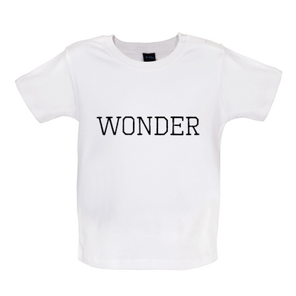 Justcie Wonder College Style Baby T Shirt