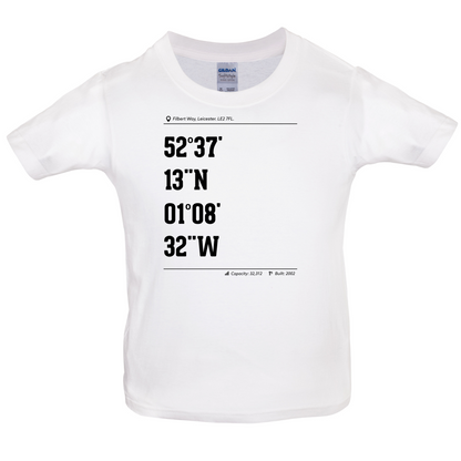 Stadium Coordinates Leicester Kids T Shirt