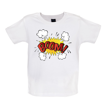 BOOM! Word Art Baby T Shirt