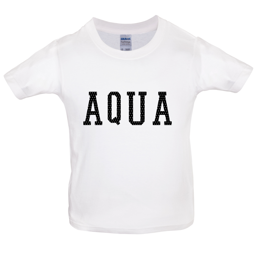 Justcie Aqua College Style Kids T Shirt