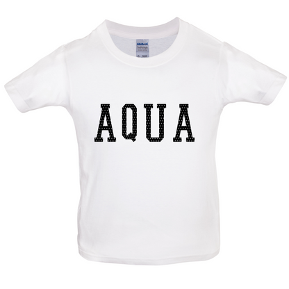 Justcie Aqua College Style Kids T Shirt