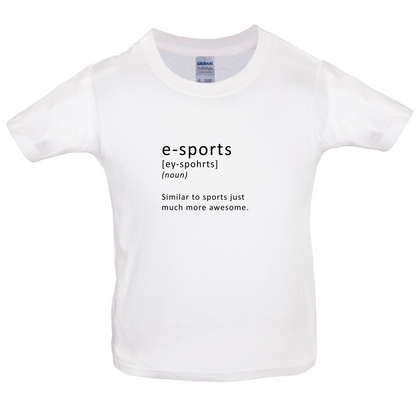 Funny Definition E-Sports Kids T Shirt