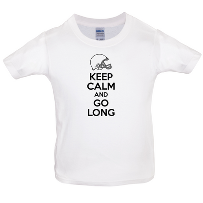 Keep Calm And Go Long Kids T Shirt