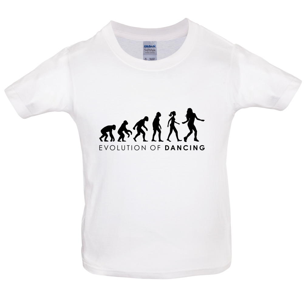 Evolution Of Woman Dancing  Kids T Shirt