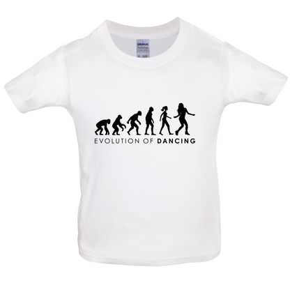 Evolution Of Woman Dancing  Kids T Shirt