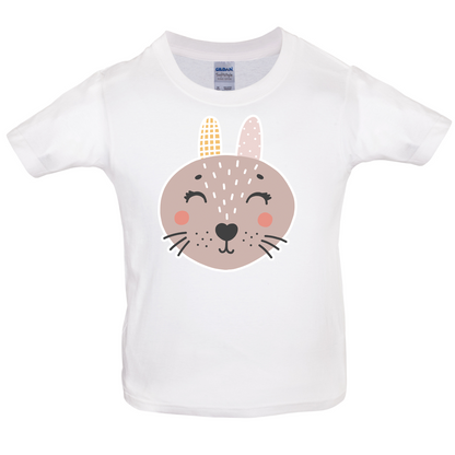 Smiley Face Mrs Rabbit Kids T Shirt