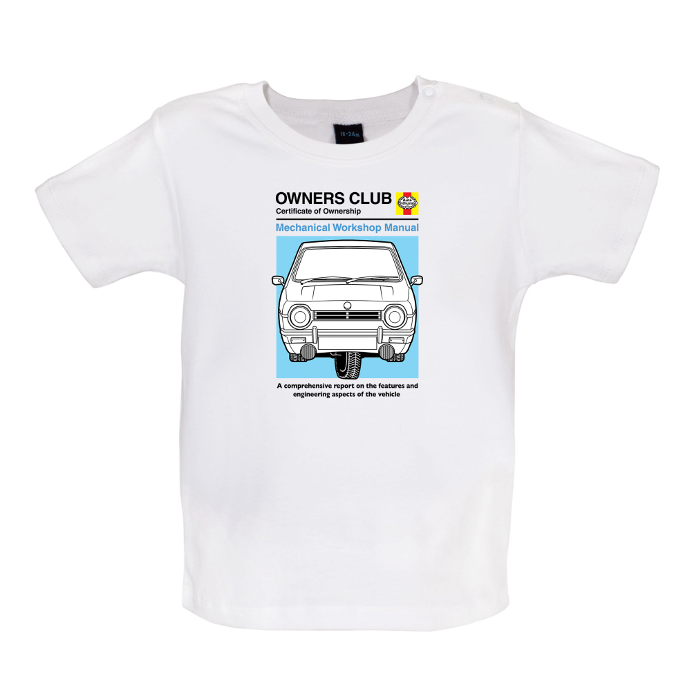 Car Owners Manual Reliant Robin Baby T Shirt