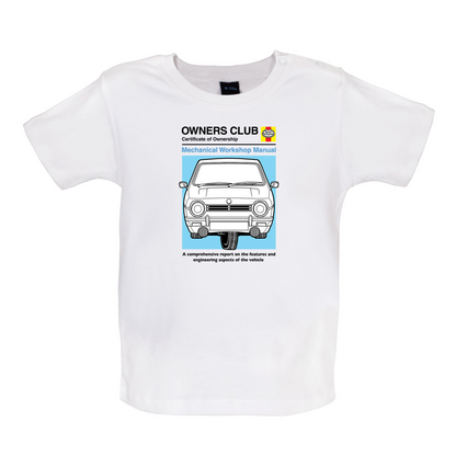 Car Owners Manual Reliant Robin Baby T Shirt