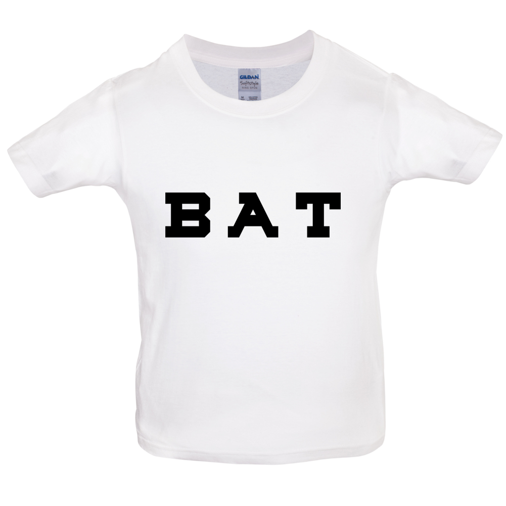 Justcie Bat College Style Kids T Shirt