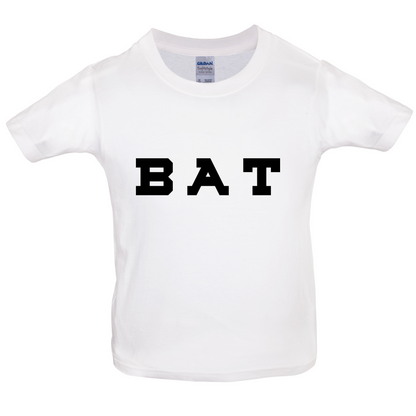 Justcie Bat College Style Kids T Shirt