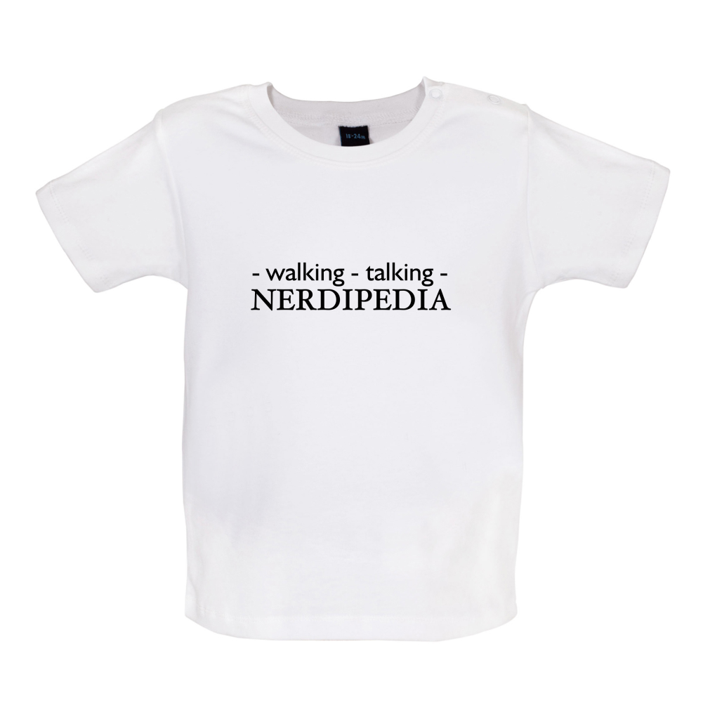 Walking Talking NERDIPEDIA Baby T Shirt