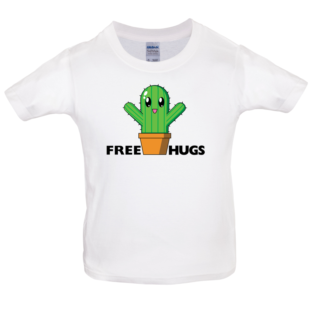 Free Cactus Hugs Kids T Shirt