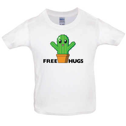 Free Cactus Hugs Kids T Shirt