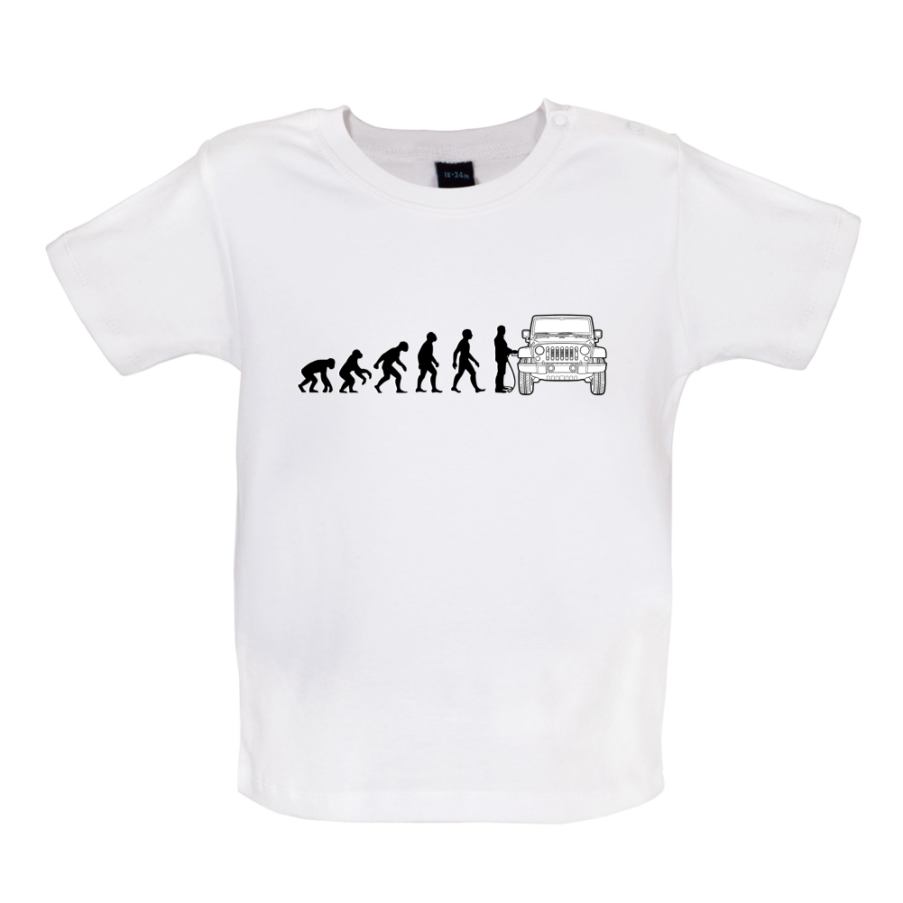 Evolution of Man JK Driver Baby T Shirt