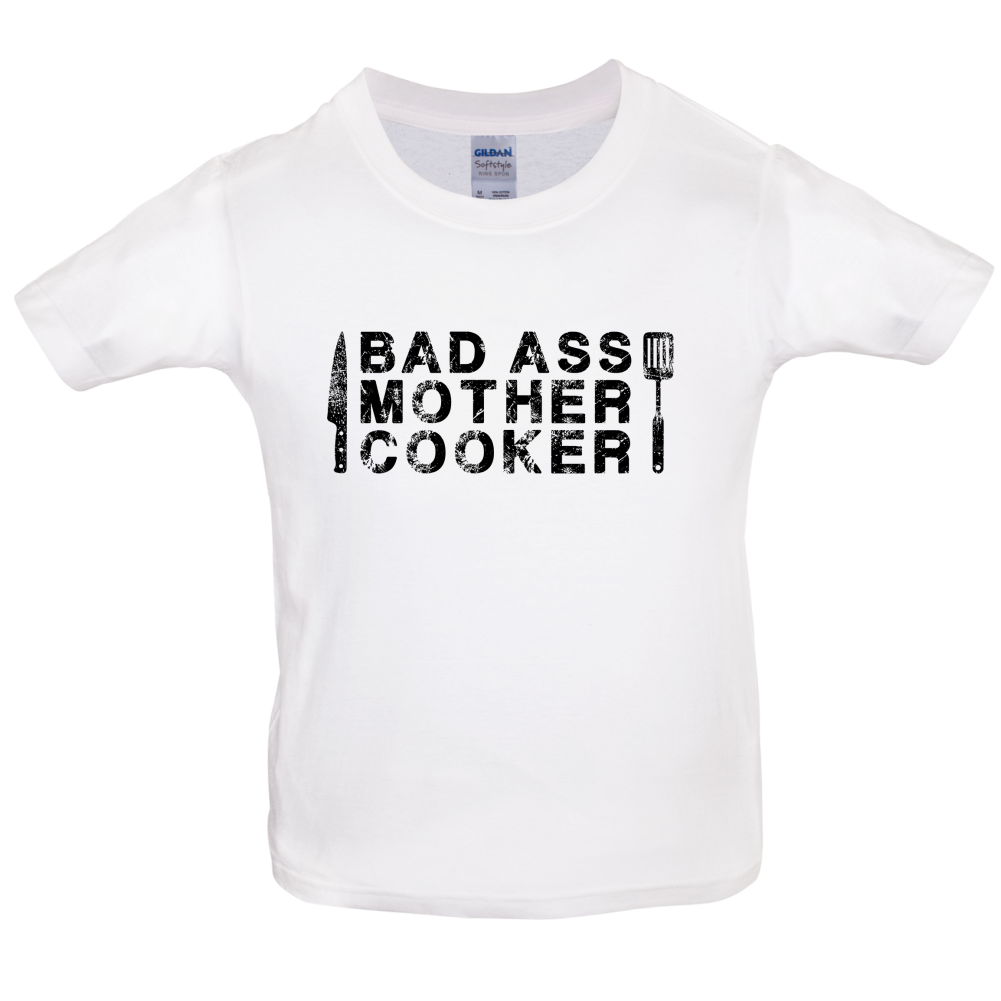 Bad Ass Mother Cooker Kids T Shirt