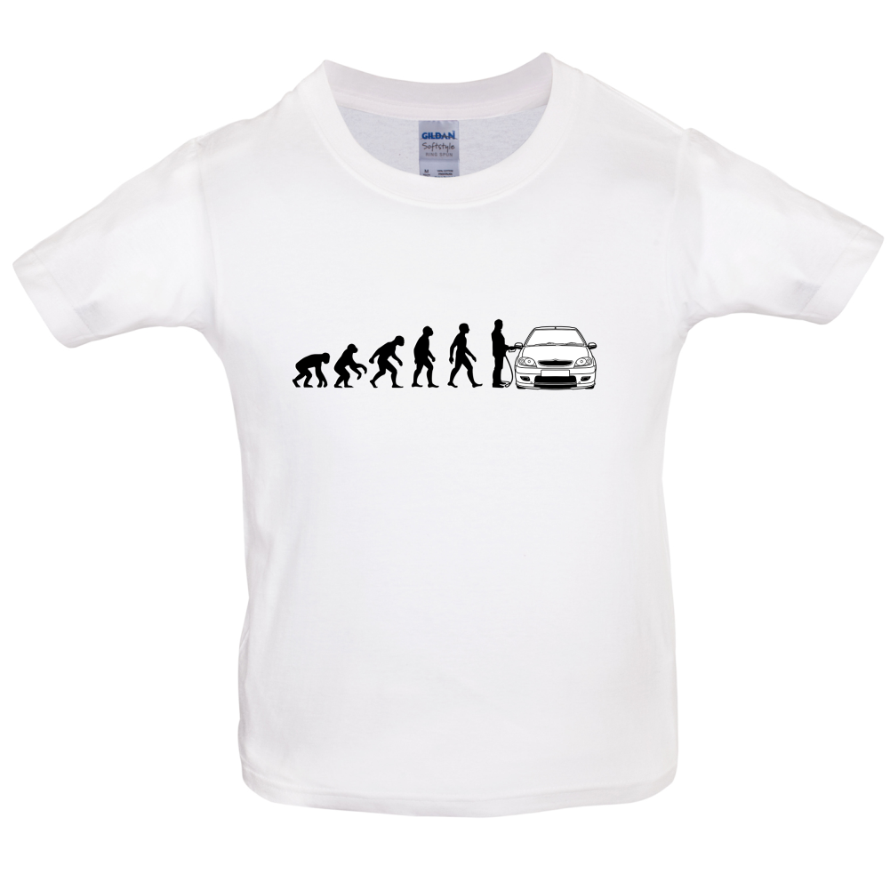 Evolution of Man Saxo Driver Kids T Shirt