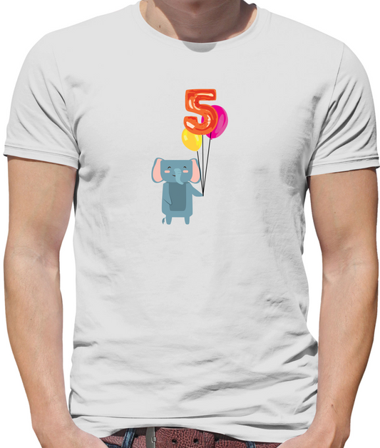 5th Birthday Elephant T Shirt