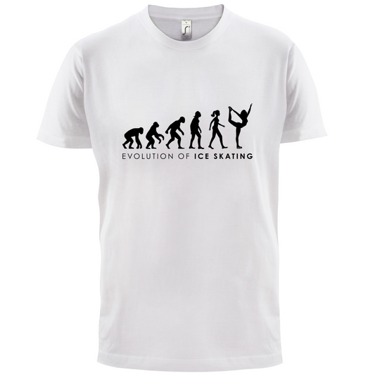 Evolution Of Woman Ice Skating T Shirt