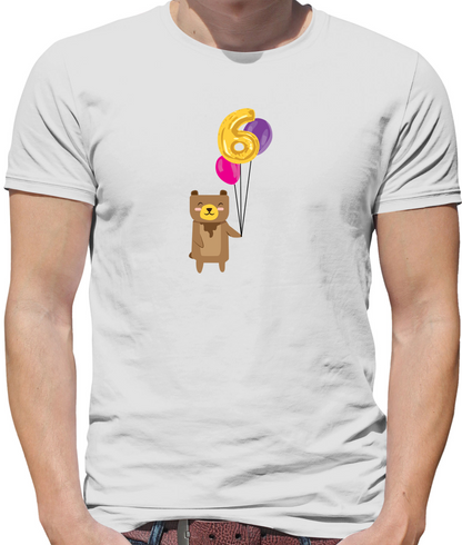 6th Birthday Bear T Shirt