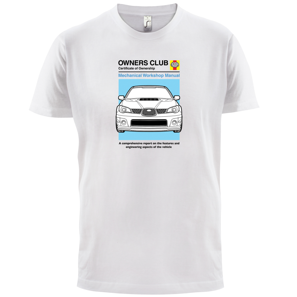 Car Owners Manual Impreza T Shirt