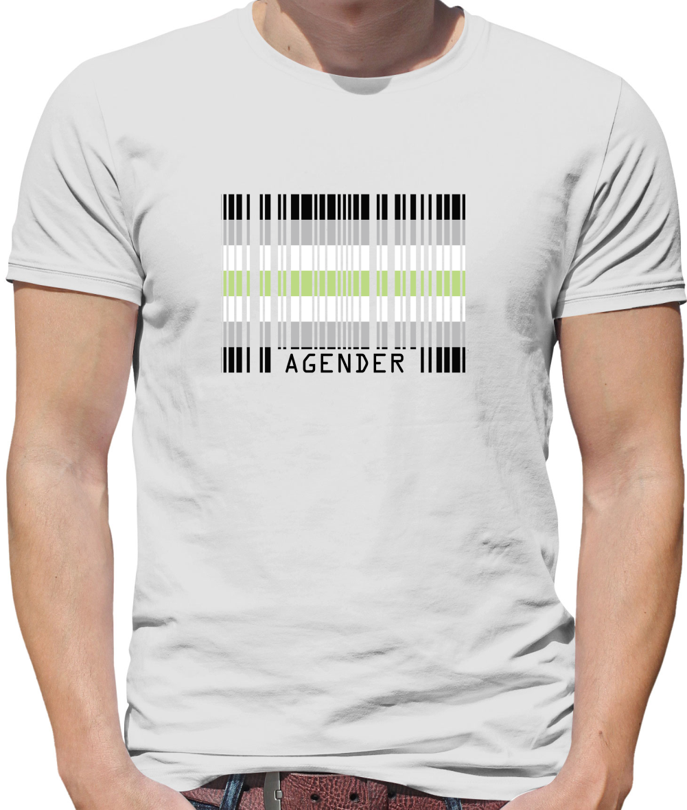 LGBT Barcode Flags - Agender T Shirt