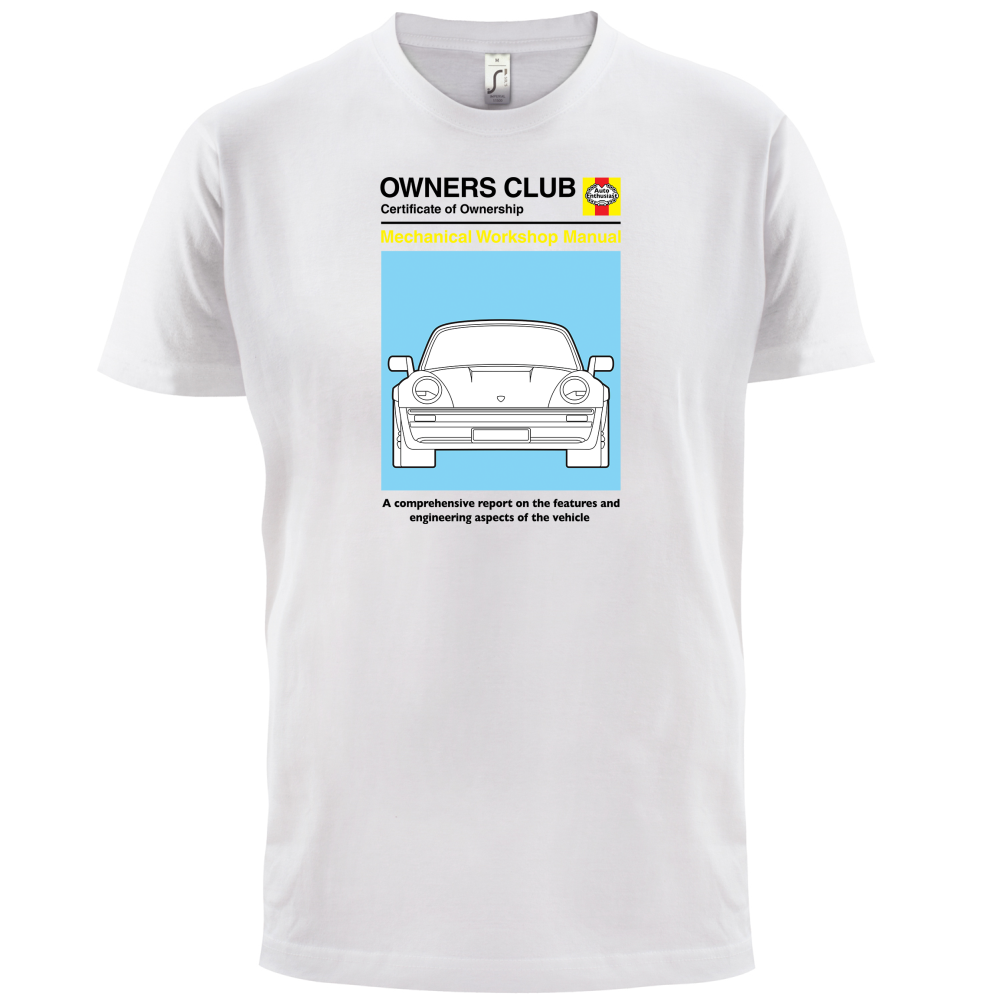 Car Owners Manual 930 Turbo T Shirt