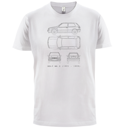 4 View Golf MK3  T Shirt