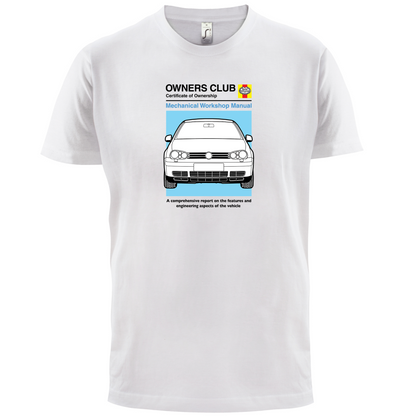 Car Owners Manual Golf MK4 T Shirt