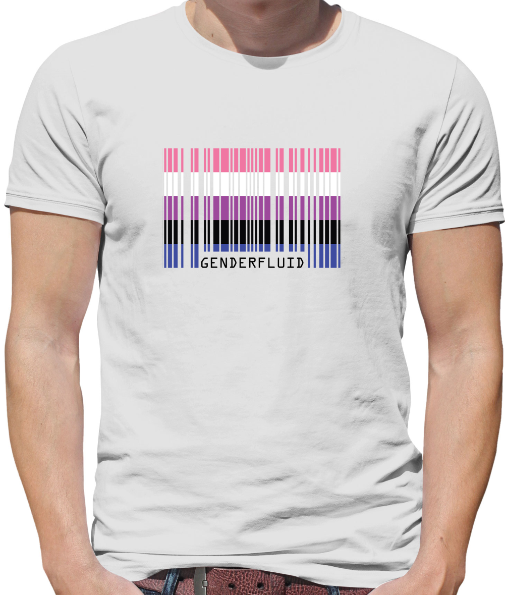 LGBT Barcode Flags - Gender Fluid T Shirt