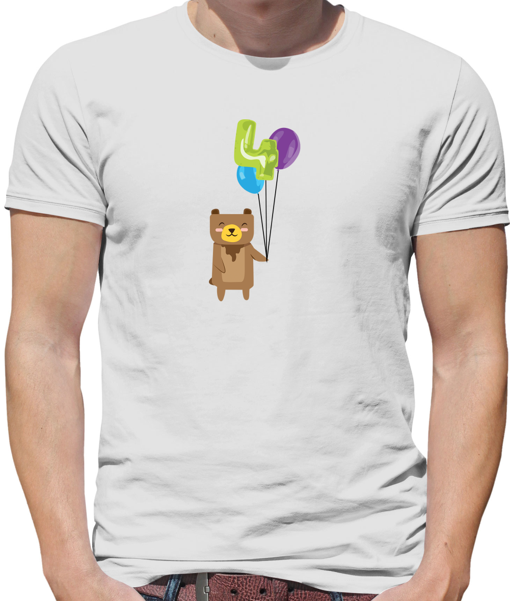 4th Birthday Bear T Shirt