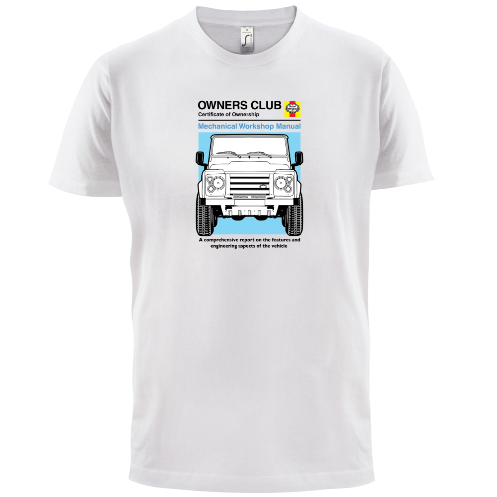 Car Owners Manual Land Rover T Shirt