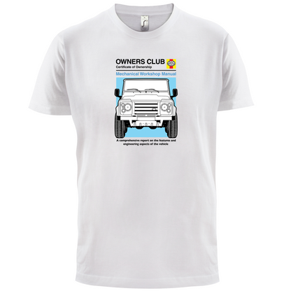 Car Owners Manual Land Rover T Shirt