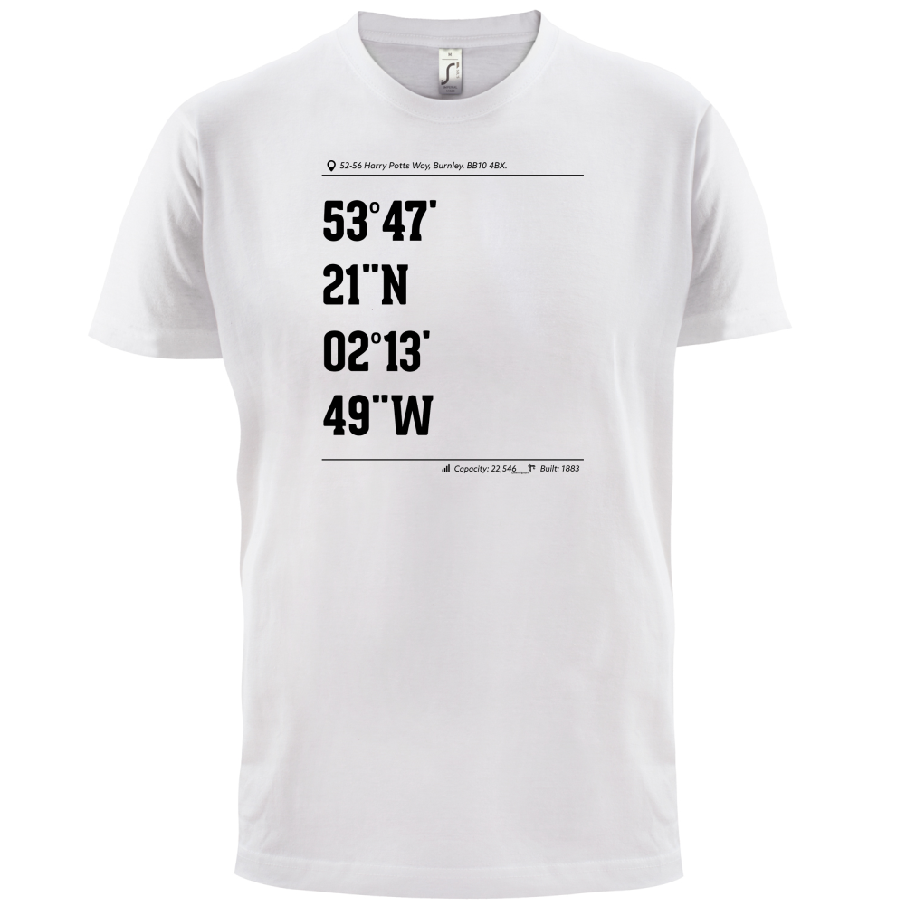 Stadium Coordinates Clarets T Shirt