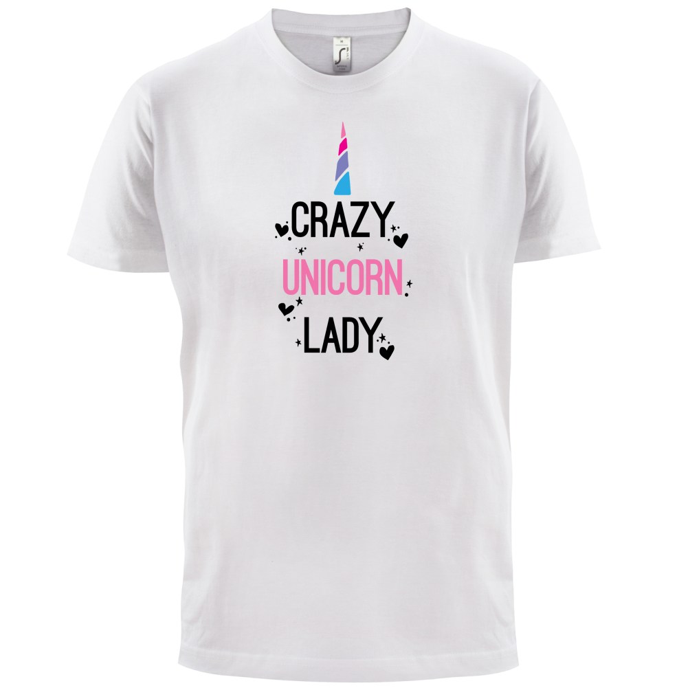 Crazy Unicorn Lady T Shirt