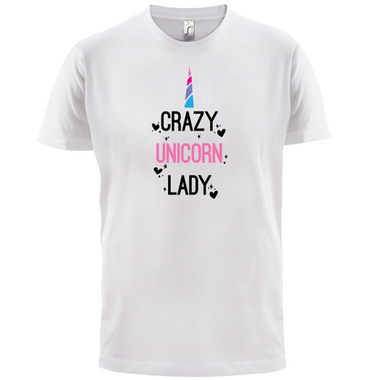 Crazy Unicorn Lady T Shirt