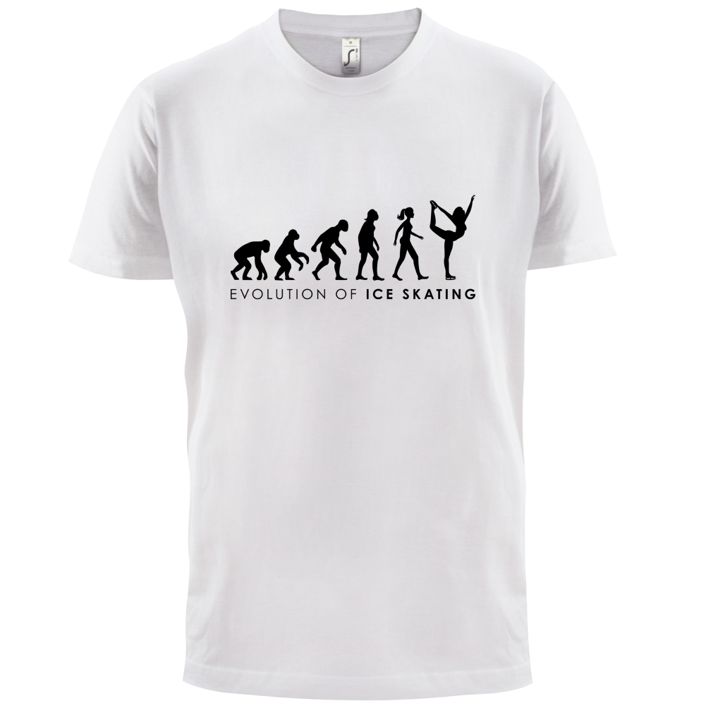 Evolution Of Woman Ice Skating T Shirt