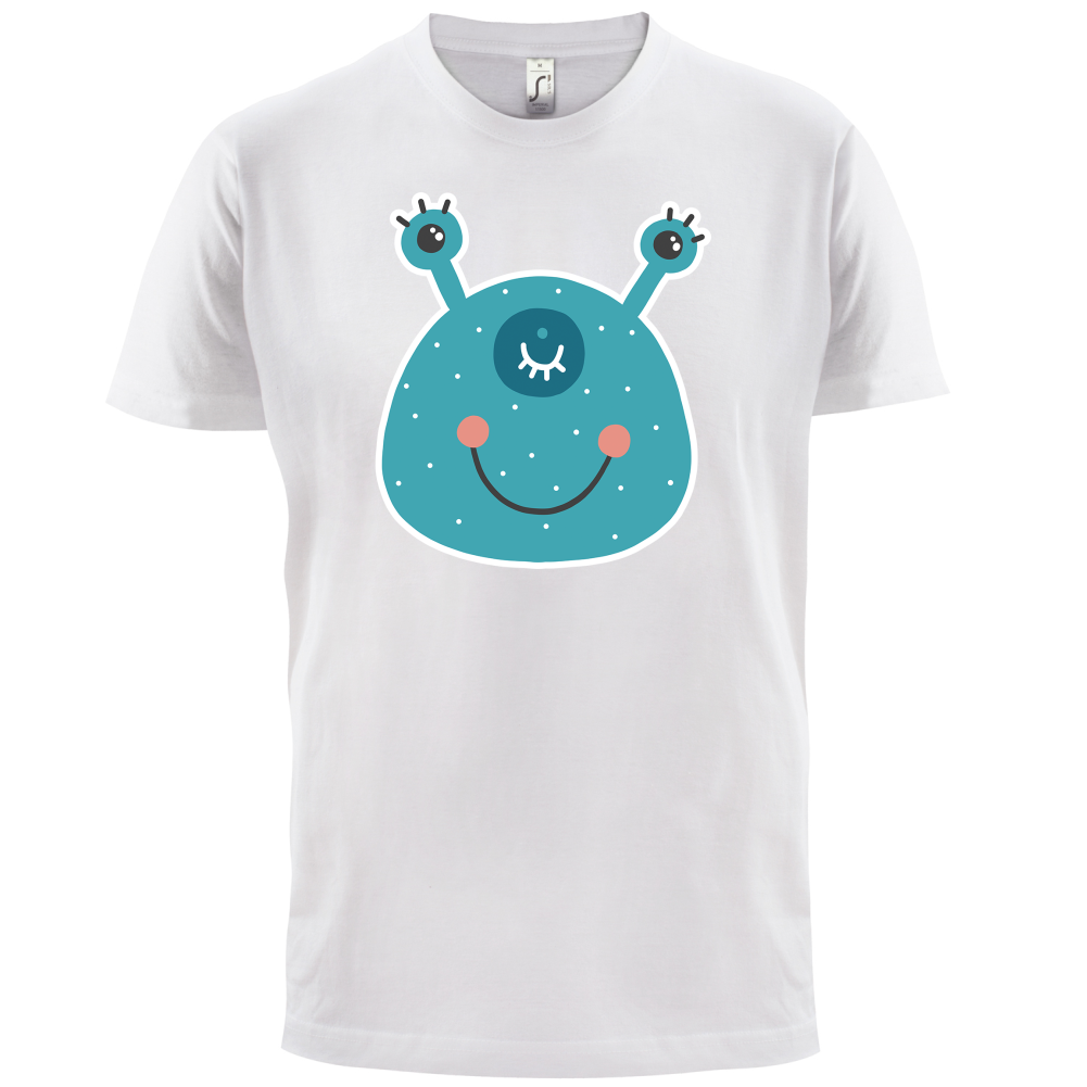 Smiley Face Alien T Shirt