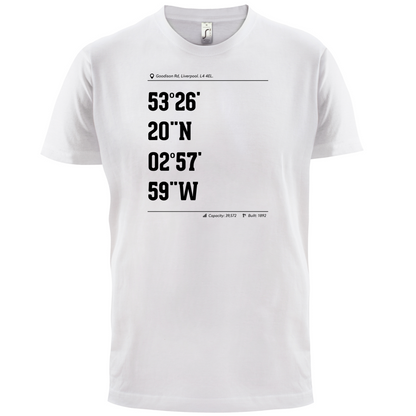 Stadium Coordinates Evertonians T Shirt