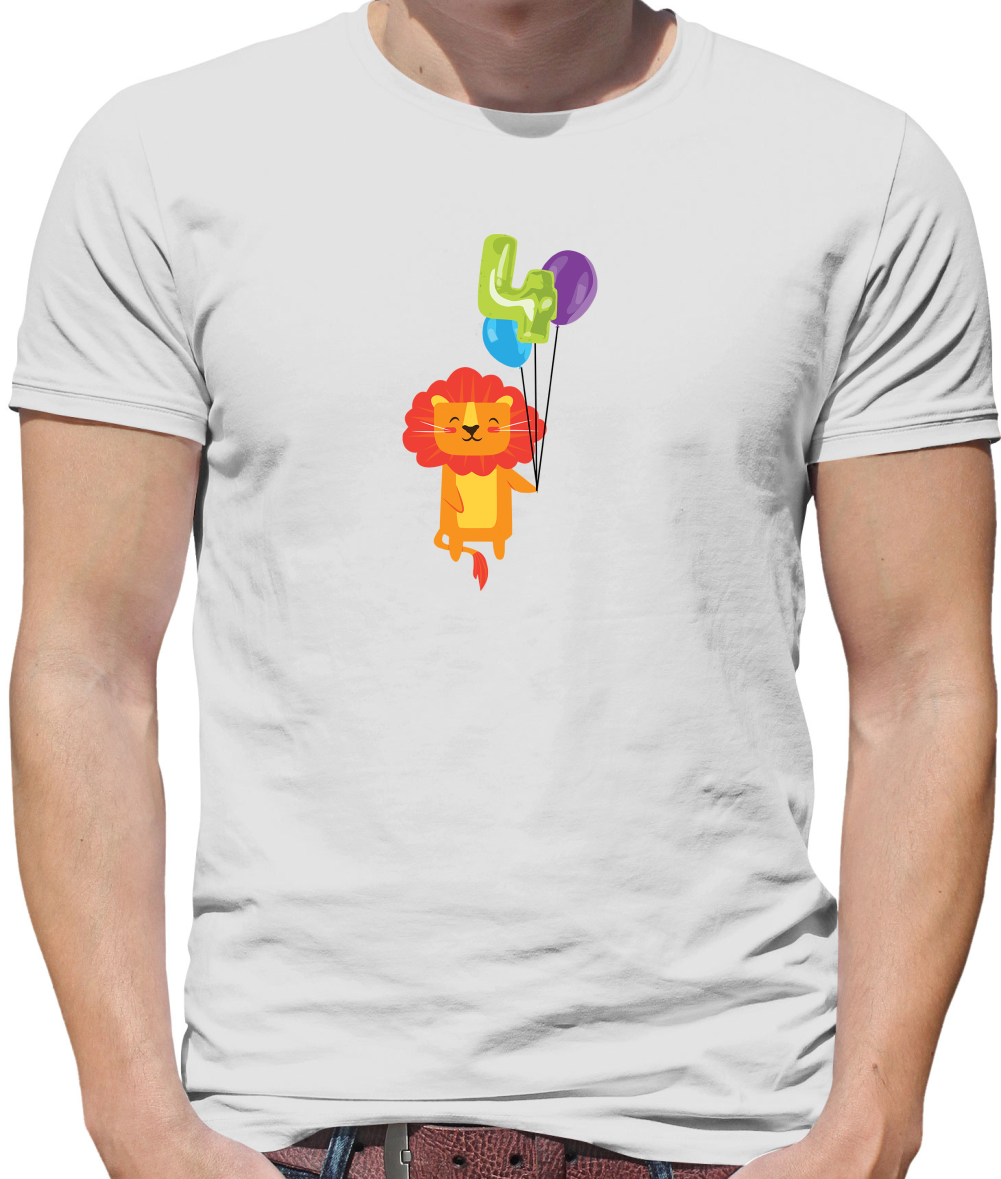 4th Birthday Lion T Shirt